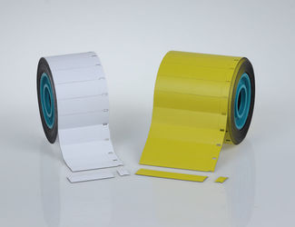A103 - Magneetlabels | wit of geel in gestanste formaten